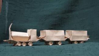 Поезд из бумаги своими руками - разные варианты изготовления и применения бумажной поделки